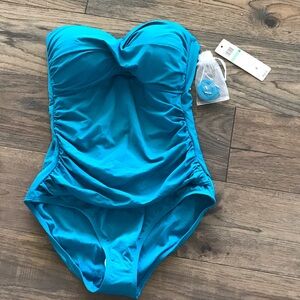 Teal Women One Piece Swimsuit